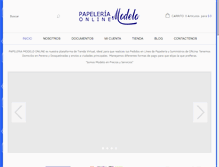 Tablet Screenshot of papeleriamodelo.com